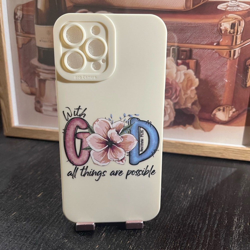 Inspirational Phone Case - Cream